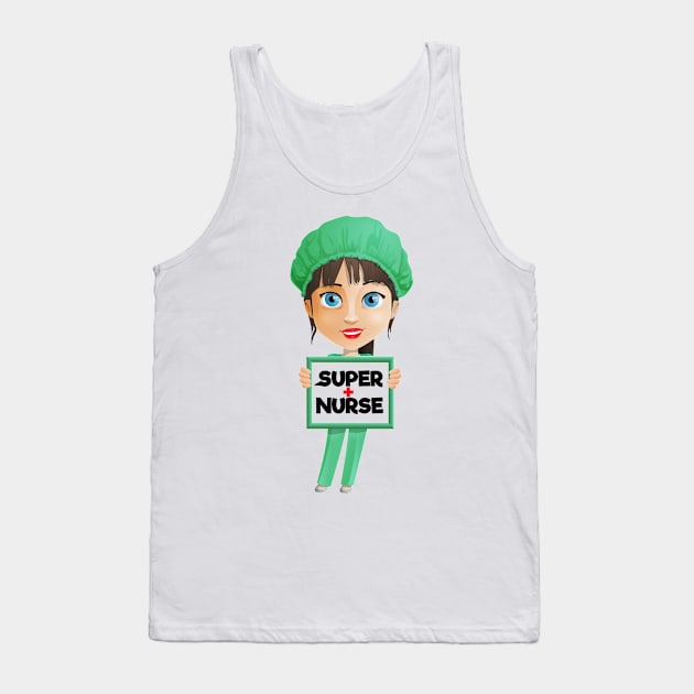 Super Nurse Tank Top by rjstyle7